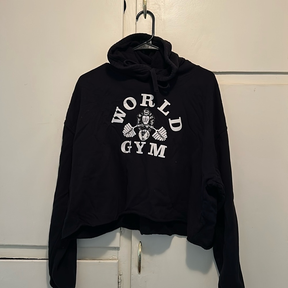 World Gym Crop top hoodie